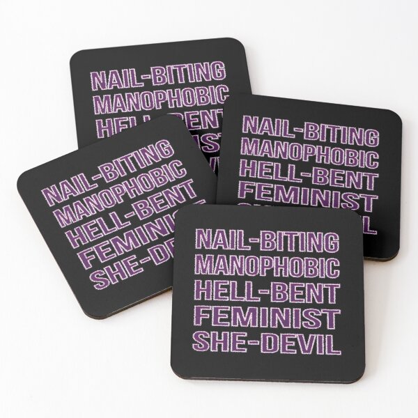 Item preview, Nail-Biting, Manophobic, Hell-Bent, Feminist, She-Devil designed and sold by Pellucid.
