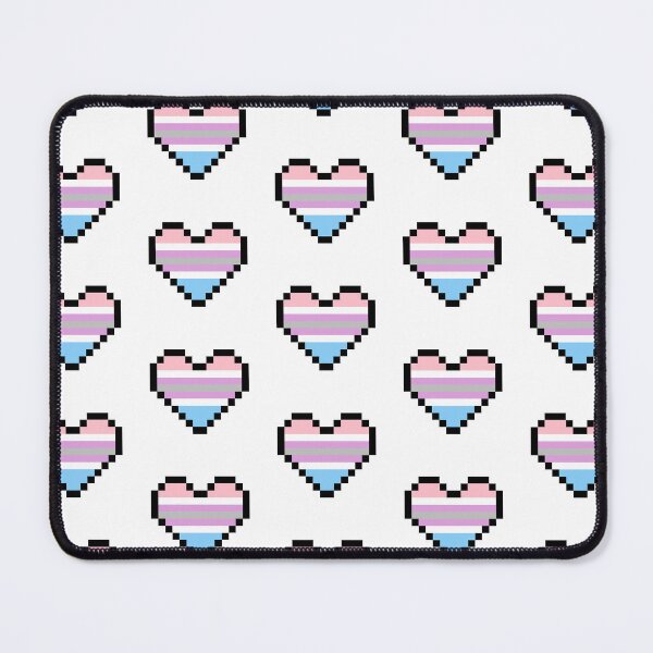 Item preview, Heart flag from Intergénero / Intergender community pixel art white background designed and sold by Axel-Speed.