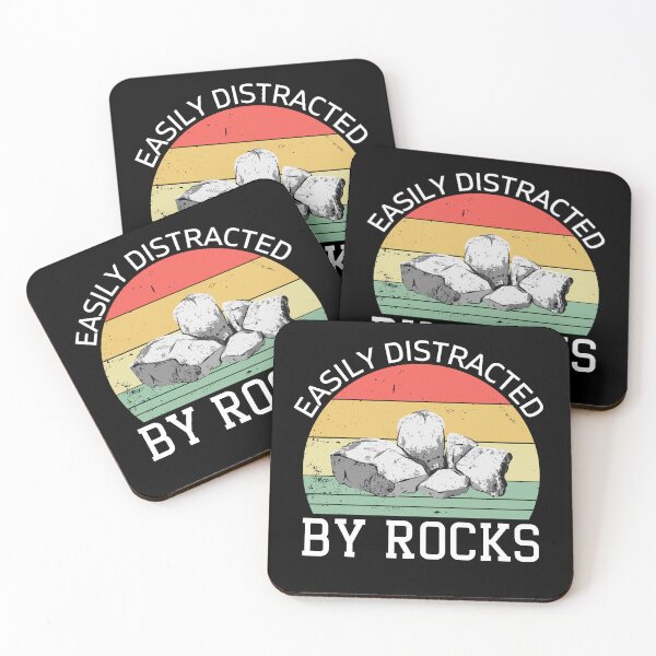 Item preview, Easily Distracted By Rocks Funny Geology Mining Lover Geologists Quotes designed and sold by engsasa.