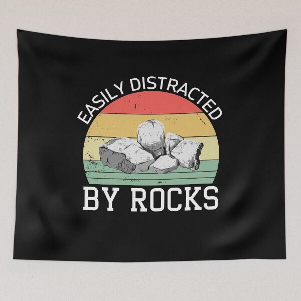 Item preview, Easily Distracted By Rocks Funny Geology Mining Lover Geologists Quotes designed and sold by engsasa.