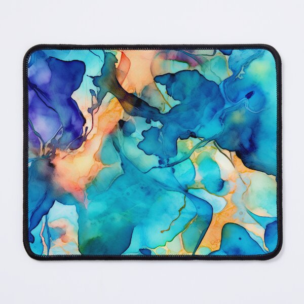 Item preview, Heavenly Blues, Aquas, And Seafoam Green Abstract Painting designed and sold by DEC02.