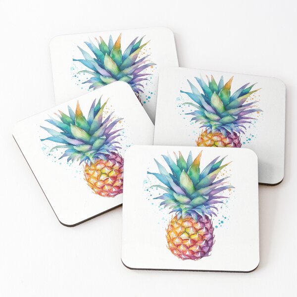 Item preview, WatercolorPineapple designed and sold by DrakiceyArt.