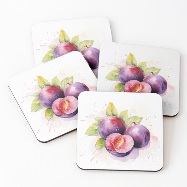 Item preview, WatercolorPlums designed and sold by DrakiceyArt.