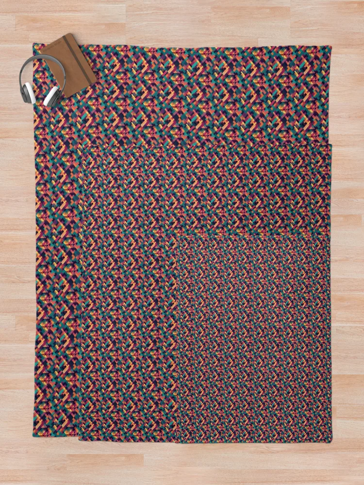 Thumbnail 5 of 6, Throw Blanket, Retro Resolution designed and sold by PixelPatchwork.