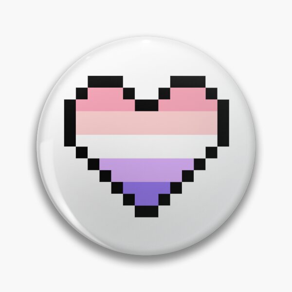 Item preview, Heart flag from Cupiosexual community pixel art white background designed and sold by Axel-Speed.
