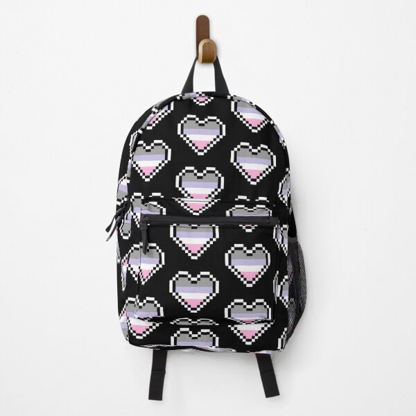 Item preview, Heart flag from Cupioromántica / Cupioromantic community pixel art black background designed and sold by Axel-Speed.