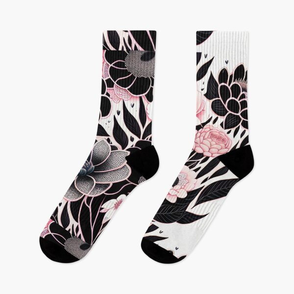 Item preview, Black and Pink Flora designed and sold by Dani Rene.