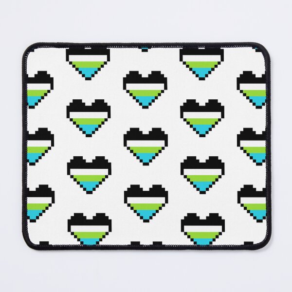 Item preview, Heart flag from WTFsexual / Quoisexual / Cuasexual / Quecarajosexual community pixel art white background designed and sold by Axel-Speed.