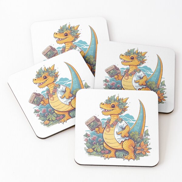 Item preview, Tropical Dragon Gear - Hawaiian Vacation Aloha Shirts with Bearded Dragon Design in Stunning Summertime Patterns designed and sold by DooodleGod.