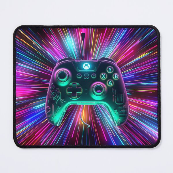 Item preview, Retro Neon Gamer Controller - Cyberpunk Colors for Gaming Enthusiasts designed and sold by RIAiCreations.