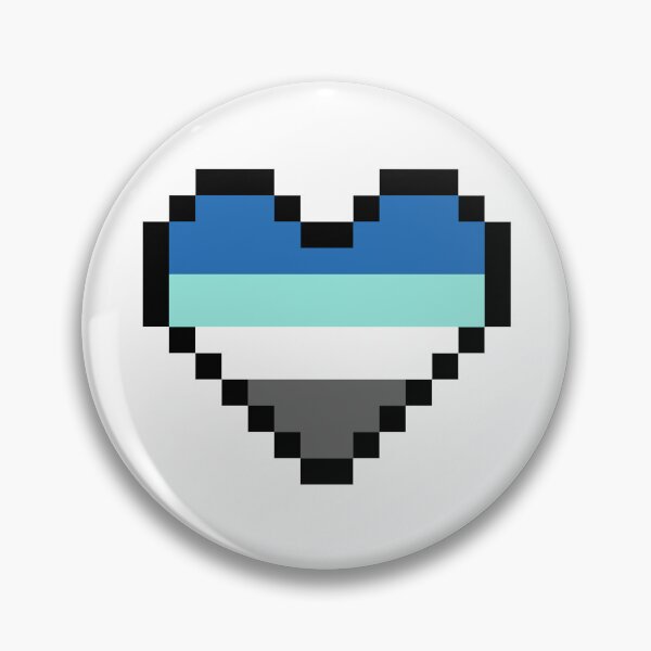 Item preview, Heart flag from Fraysexual / Fraisexual / Ignotasexual community pixel art white background designed and sold by Axel-Speed.