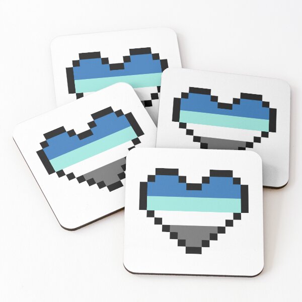 Item preview, Heart flag from Fraysexual / Fraisexual / Ignotasexual community pixel art white background designed and sold by Axel-Speed.