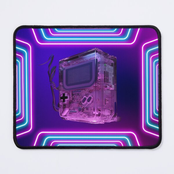 Item preview, Cyberpunk-inspired Transparent Game Boy Color - Futuristic Gaming Experience in Light Purple designed and sold by RIAiCreations.