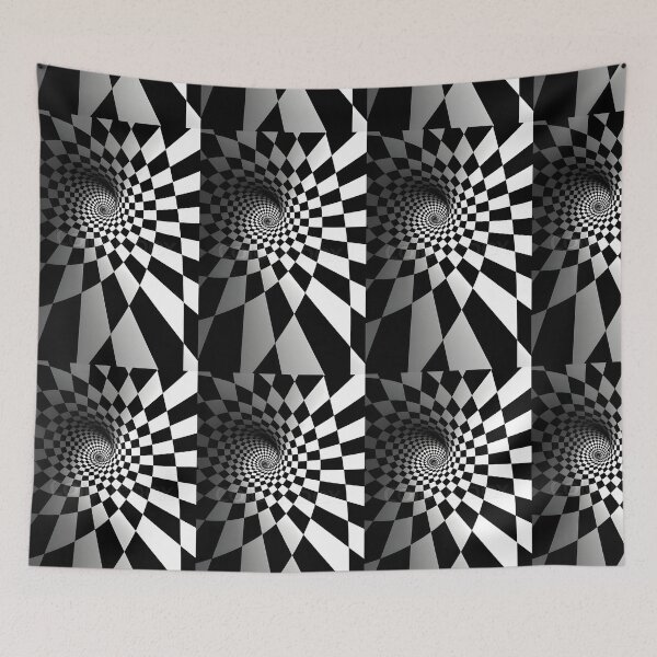 Aperçu de l'œuvre Tunnel Op Art créée et vendue par Radicomics.