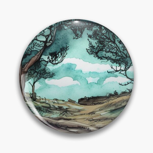 Aperçu de l'œuvre Bois de paysage aquarelle créée et vendue par LabelMeLeslie.
