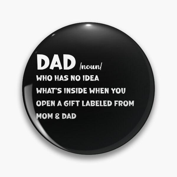 Item preview, Dad who has no idea - gift giving, funny def (white) designed and sold by EmeraldeaArt.