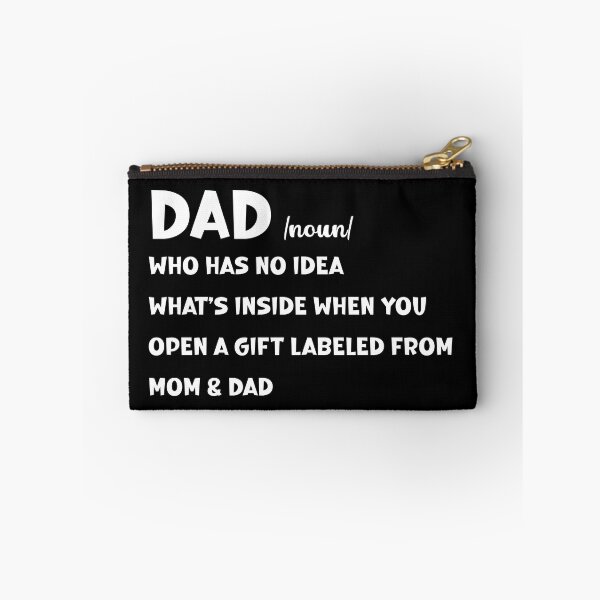 Item preview, Dad who has no idea - gift giving, funny def (white) designed and sold by EmeraldeaArt.