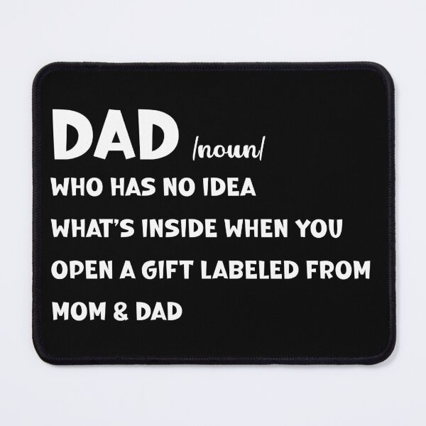 Item preview, Dad who has no idea - gift giving, funny def (white) designed and sold by EmeraldeaArt.