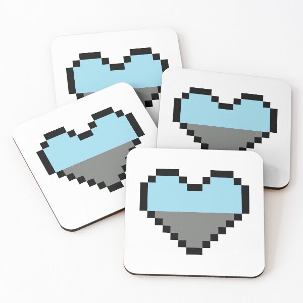 Item preview, Heart flag from Autosexual community pixel art white background designed and sold by Axel-Speed.