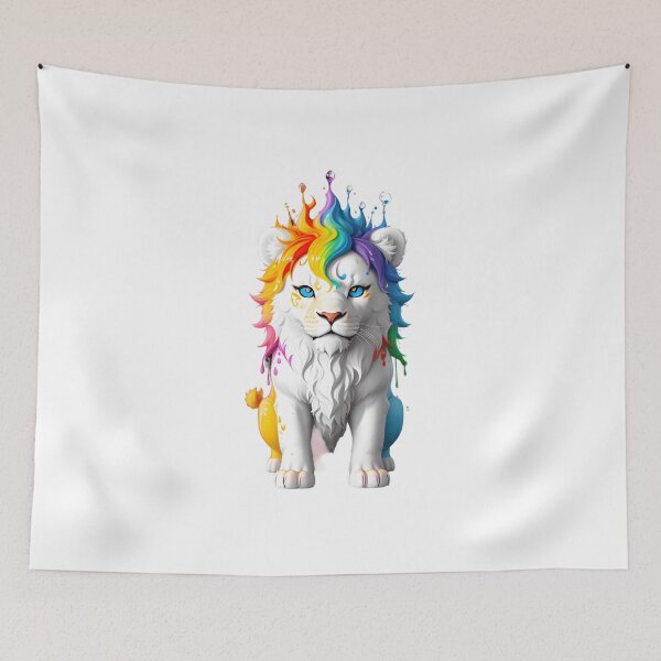 Item preview, Imposing Albino Lion A1 designed and sold by WalaceCamargo.