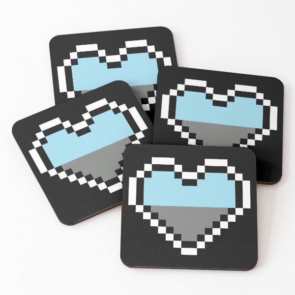 Item preview, Heart flag from Autosexual community pixel art black background designed and sold by Axel-Speed.
