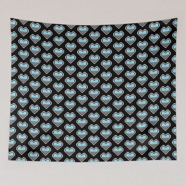 Item preview, Heart flag from Autosexual community pixel art black background designed and sold by Axel-Speed.