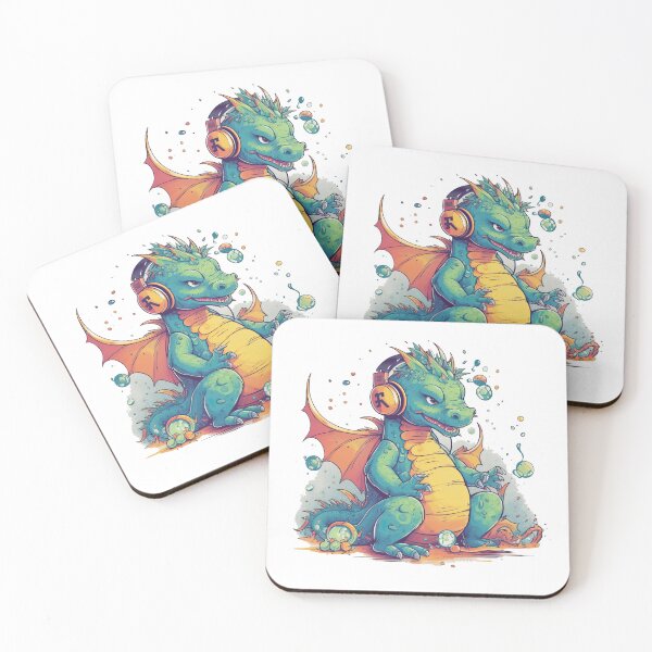 Item preview, DragonBeats Premium Headphones for Captivating Listening - Dragon Design designed and sold by DooodleGod.