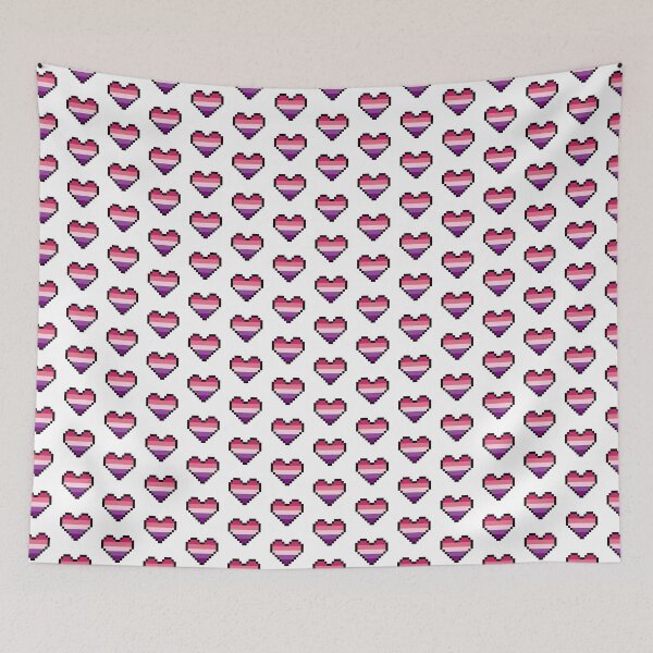 Item preview, Heart flag from Aceflux community pixel art white background designed and sold by Axel-Speed.