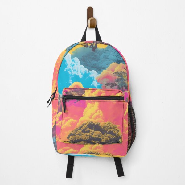 Item preview, Psychedelic Absurdism: Colorful Sky with Trees and Clouds designed and sold by TileTango.