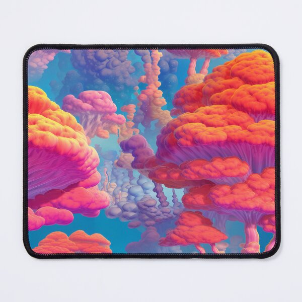 Item preview, Psychedelic Forest: Vibrant Colors, Mushrooms, and Trees designed and sold by TileTango.