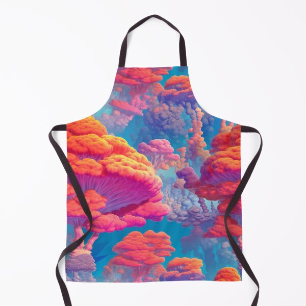Item preview, Psychedelic Forest: Vibrant Colors, Mushrooms, and Trees designed and sold by TileTango.