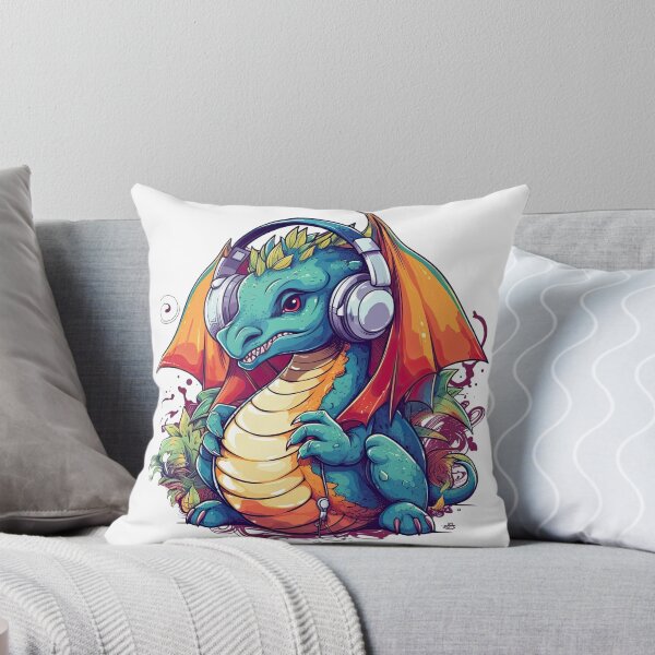 Item preview, DragonBeats - The Ultimate Headphones for Your Funky Fire-Breathing Dragon! designed and sold by DooodleGod.