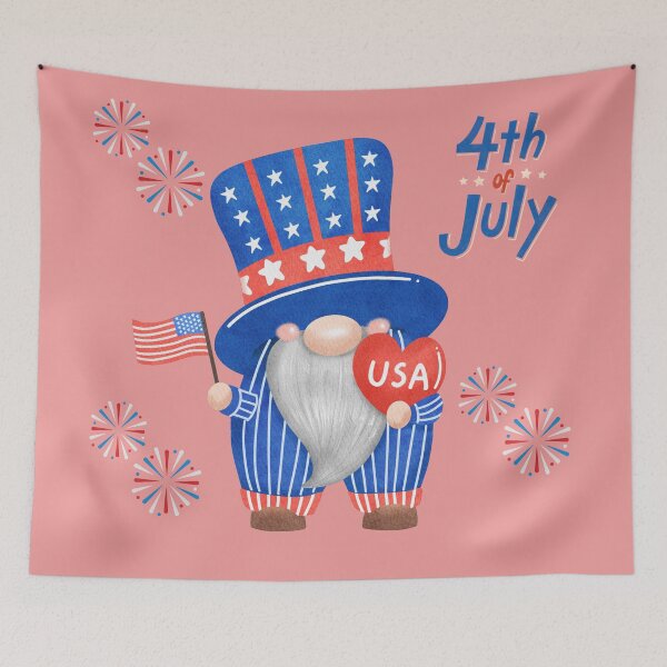 Item preview, independance day garden gnome 4th of july designed and sold by LGMmugsdesign.