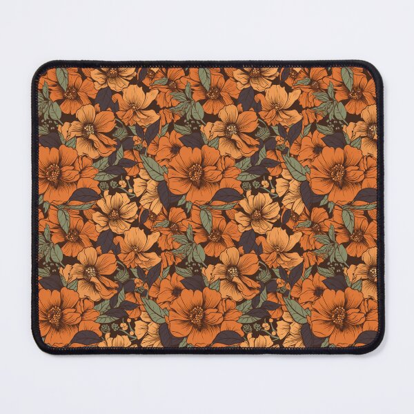Item preview, Cheery boho Orange floral pattern designed and sold by florallover444.