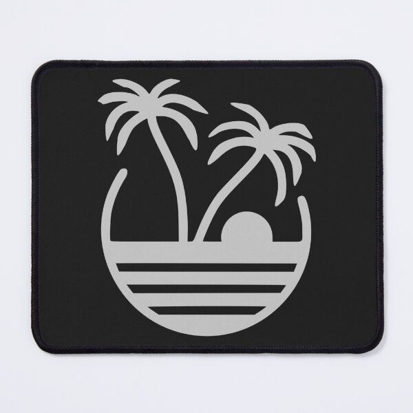 Item preview, Beach with sun and palm trees (White) designed and sold by Saiki-Designs.