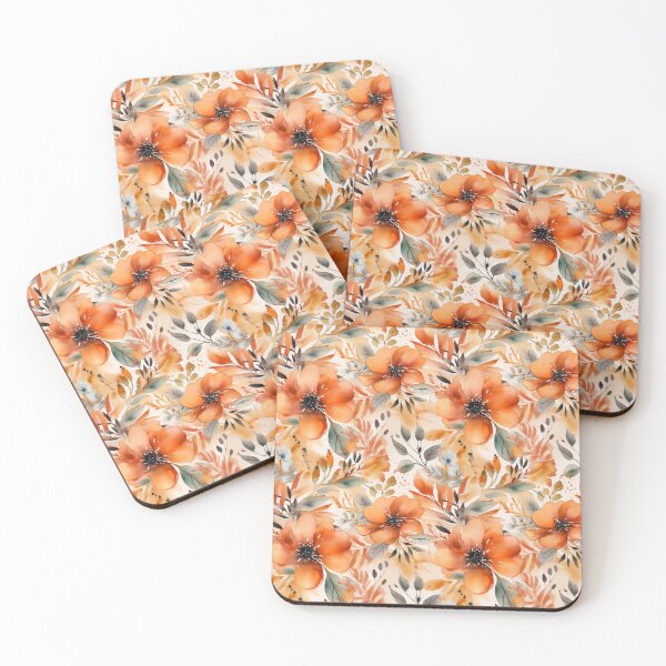 Item preview, Cheerful watercolour flowers pattern  designed and sold by florallover444.