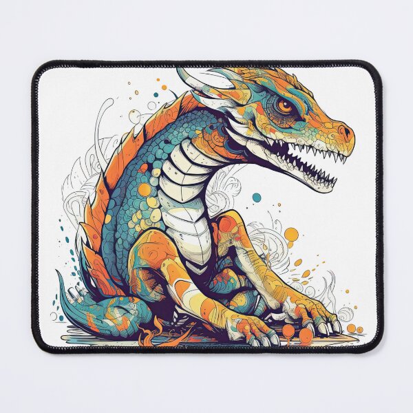 Item preview, Rattlebone Dragon Tee: Funny & Fierce Mythical Creature Design, Scaly Bones Imported for a Ferocious Look designed and sold by DooodleGod.