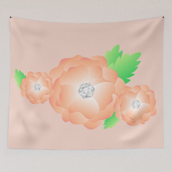 Item preview, flores primaverales color durazno designed and sold by yessebel.