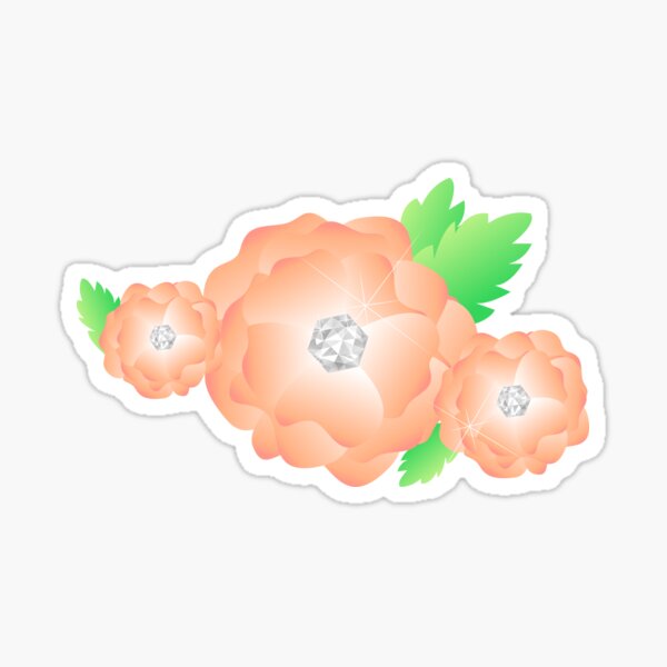 Vista previa del artículo con la obra «flores primaverales color durazno», diseñado y vendido por yessebel.