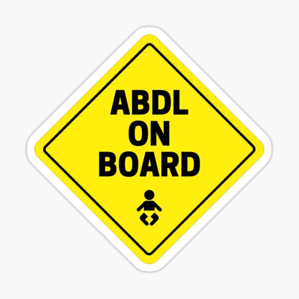 Item preview, Cute ABDL On Board design for Ageplay, Littles, Babyfurs designed and sold by Crinkly Designs.