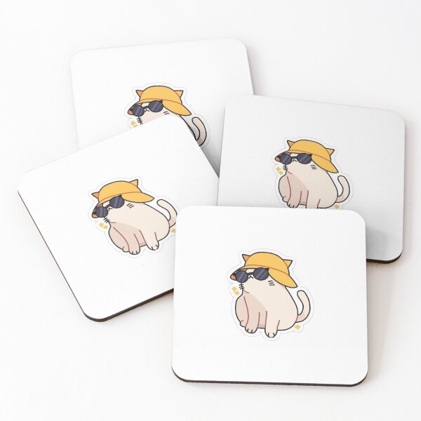 Item preview, Sticker Cat with Glasses and Hat designed and sold by camixramirez.