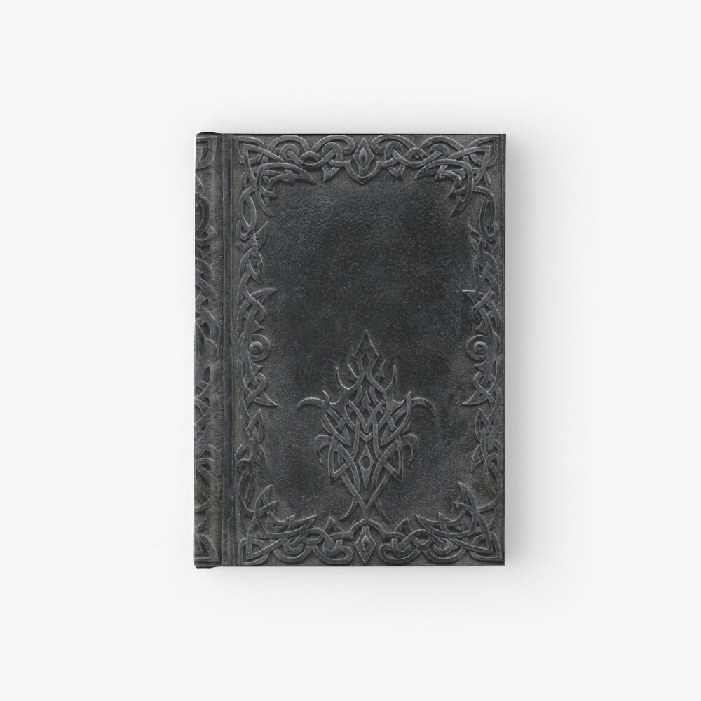 Tribal Edging Book Cover Dark Hardcover Journal