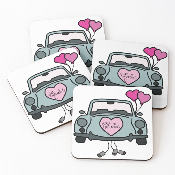 Item preview, Just Married Car designed and sold by BohemianDesignz.