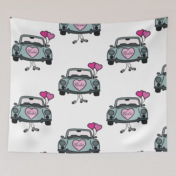 Item preview, Just Married Car designed and sold by BohemianDesignz.