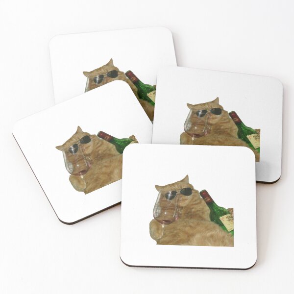 Item preview, Alcoholic Cat Meme designed and sold by starsdesignsco.