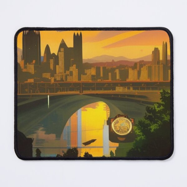 Item preview, Vintage Travel Poster: Pittsburgh V.8 designed and sold by RoyallyColorful.