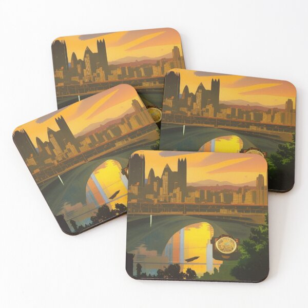 Item preview, Vintage Travel Poster: Pittsburgh V.8 designed and sold by RoyallyColorful.