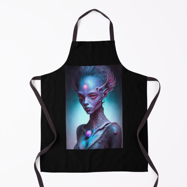Item preview, Female Alien with Pink Eyes in a Gown designed and sold by LovelaceVisuals.
