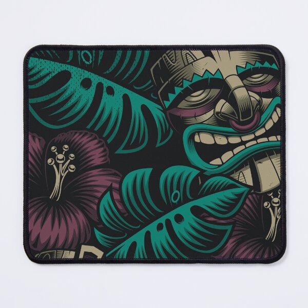 Item preview, vintage Beautiful Tiki mask abstract pattern designed and sold by Itzjustlife.