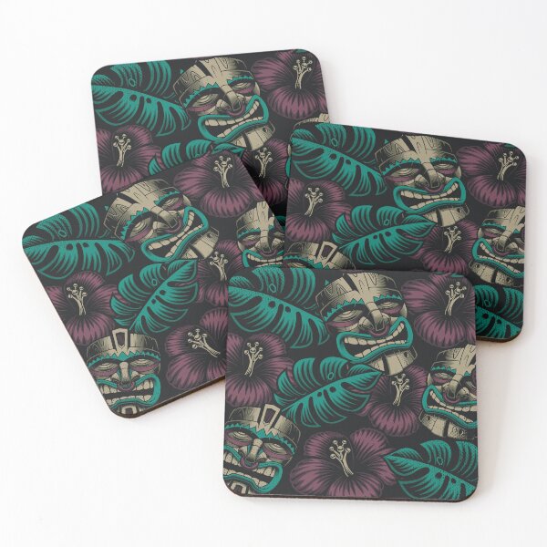 Item preview, vintage Beautiful Tiki mask abstract pattern designed and sold by Itzjustlife.